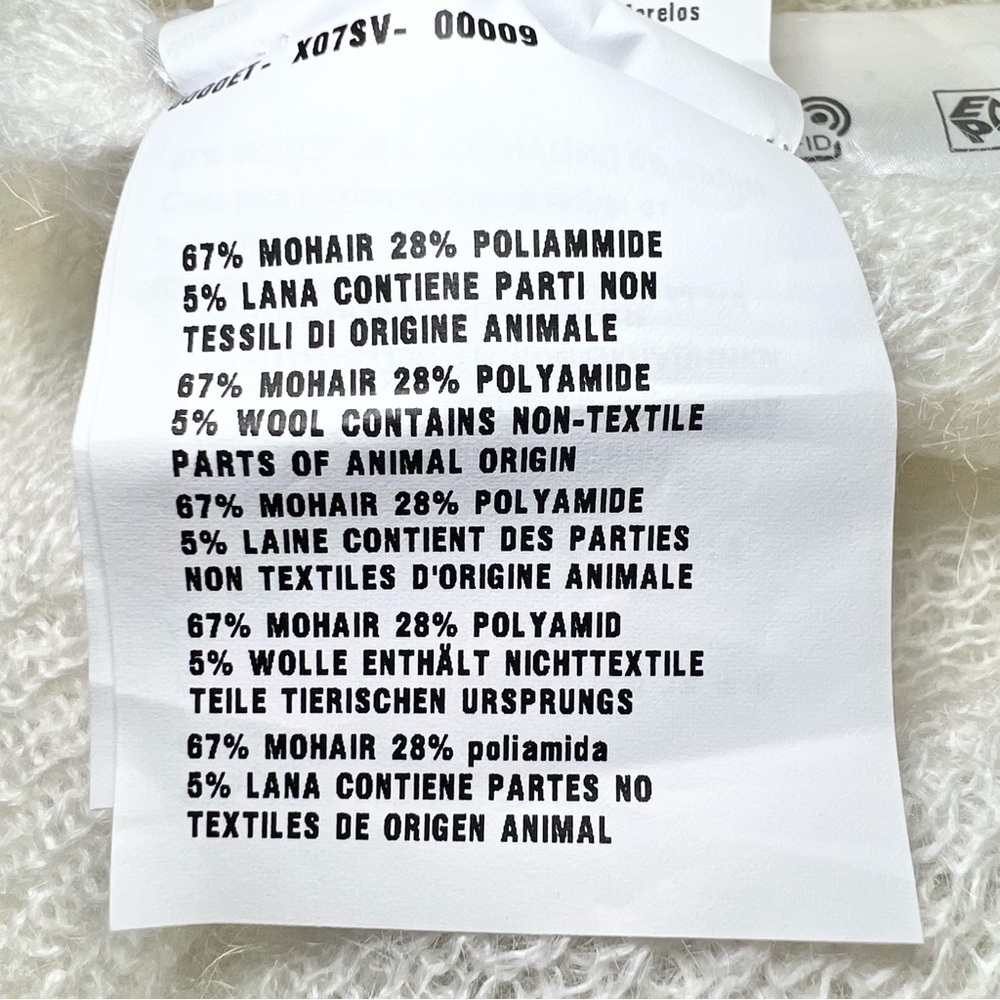 Prada Mohair Knit Polo Shirt in Ivory - Picture 8 of 10